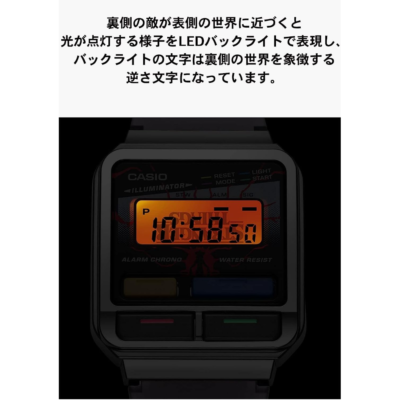 Casio A120WEST-1AJR Stranger Things Collaboration Model, Gray