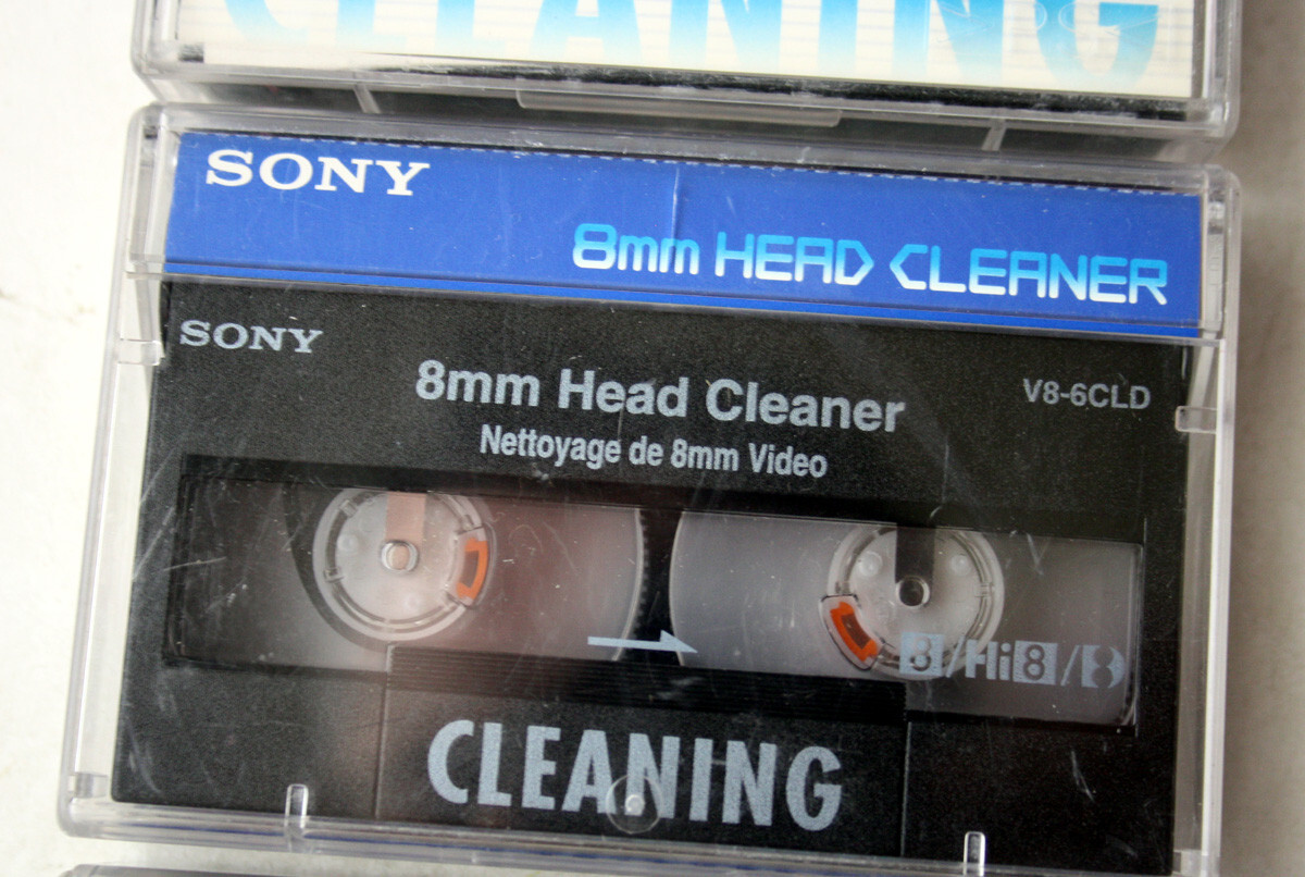 SONY - 汚茶専用 1X SONY 8mm HEAD CLEANER V8-6CLD VIDEO CLEANING CASSETTE