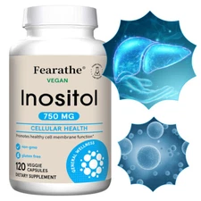 Fearathe Inositol 750 mg 30 To 120 Capsules Promotes Cell Health 