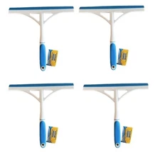 4-PACK Scrub Buddies Squeegee Brush For Shower Window Glass Door Office Cleaner 
