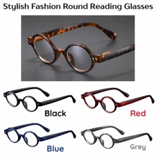 Unisex Round Retro Reading Glasses Anti-Blue Light Slim Computer Readers Frame