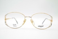 Vintage Lamy Elite 428 Gold Silver Oval Glasses Frame Eyeglasses NOS