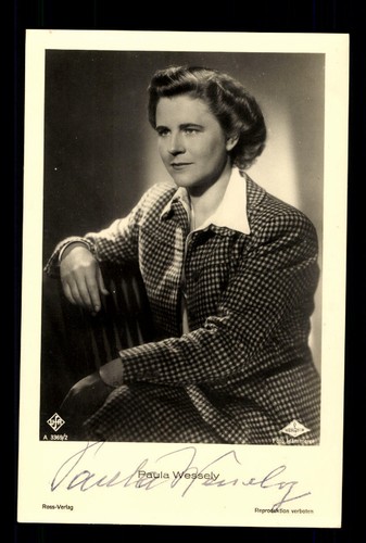 Paula Wessely Ross Verlag Autogrammkarte Original Signiert BC 65853 