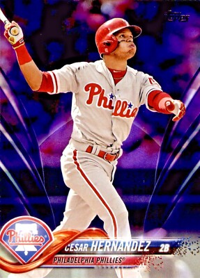 2018 Topps Series 1 Cesar Hernandez Toys R Us Purple #26 - Philadelphia Phillies