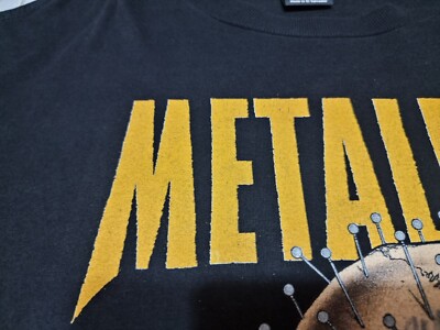 rare vintage Metallica Fixxxer Graphic Pushead 90s Concert Tour T