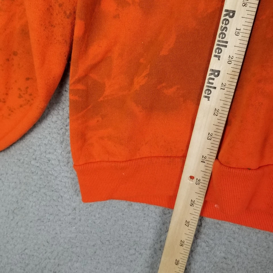 Vintage Hunting Sweatshirt Men Large Orange Custom Leaf's Jerzees Crewneck - Image 4 of 4