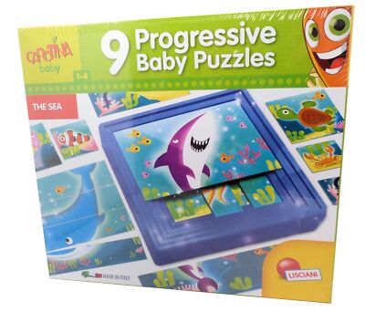 Liscani Baby Puzzles, Setze 9 progressive Puzzles in einen mitwachsenden Rahmen
