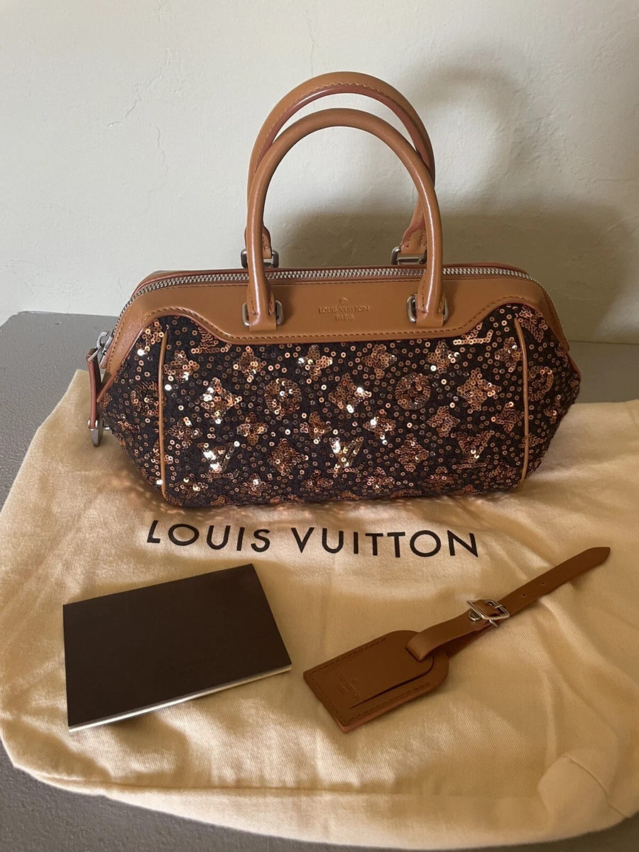 Louis Vuitton Black Sequin Monogram Sunshine Express Speedy 30 Bag