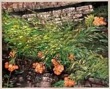Original Oil Painting "Garden in Venezia" (Venice, Italy) 30x24" on Canvas