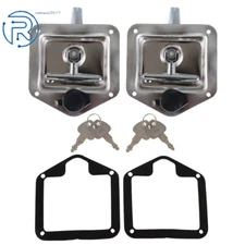 Camper RV Truck Toolbox Trailer Door Latch T-Handle Lock Stainless Keys 2PCS