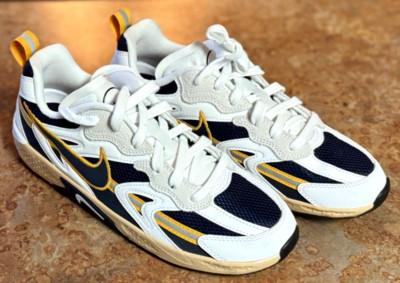 Nike Women's Jam White Midnight Navy Gold Breaking Shoes FN0314-100 Sz 8.5 NWOB