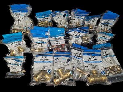 Lot Brass Fittings Sharkbite, Apollo Various Types/Size 3/4'' - Retails for $411