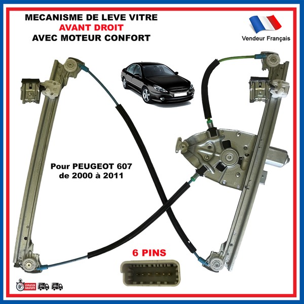 Fensterheber Eis Elektrische Vorne Rechts Peugeot 607 9222Q0 9632242980 922290-image