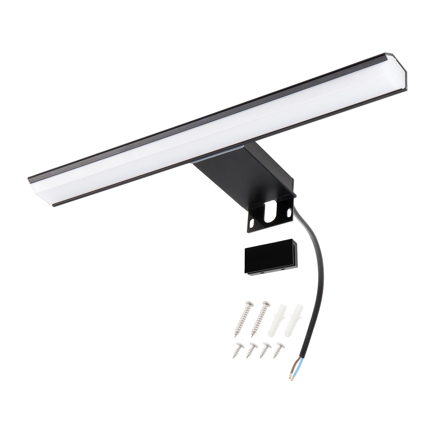 Réglette LED pour miroir 8W au design moderne en aluminium pour miroir de salle de bain 30CM