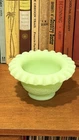 Vintage Fenton "Lime Sherbet" Uranium Persian Medallion Fairy Lamp Bottom Only