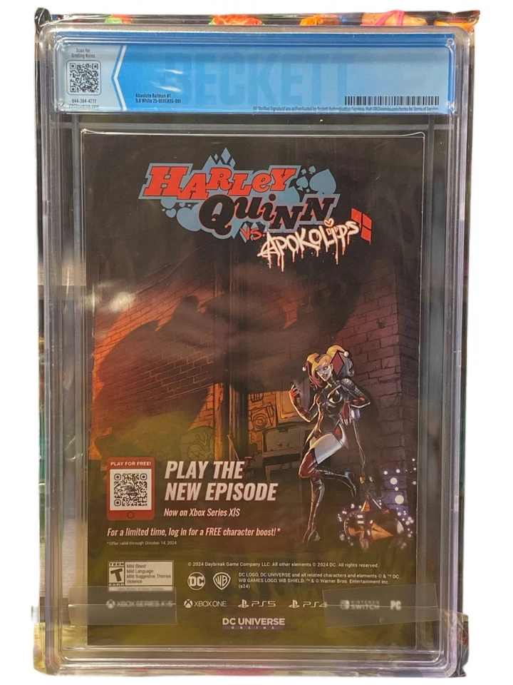 Absolute Batman #1 CBCS 9.8 Grade Cover A 1st Print Nick Dragotta Scott Snyder - Image 2 of 2