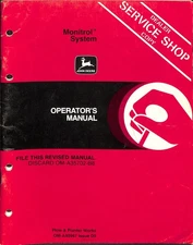 John Deere Monitrol System Operator's Manual Plow & Planter Works OM-A40967