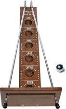 Shoot the Moon Game, Large 17.5 Inch Size, Walnut Wood Stain, Retro Games for Ad