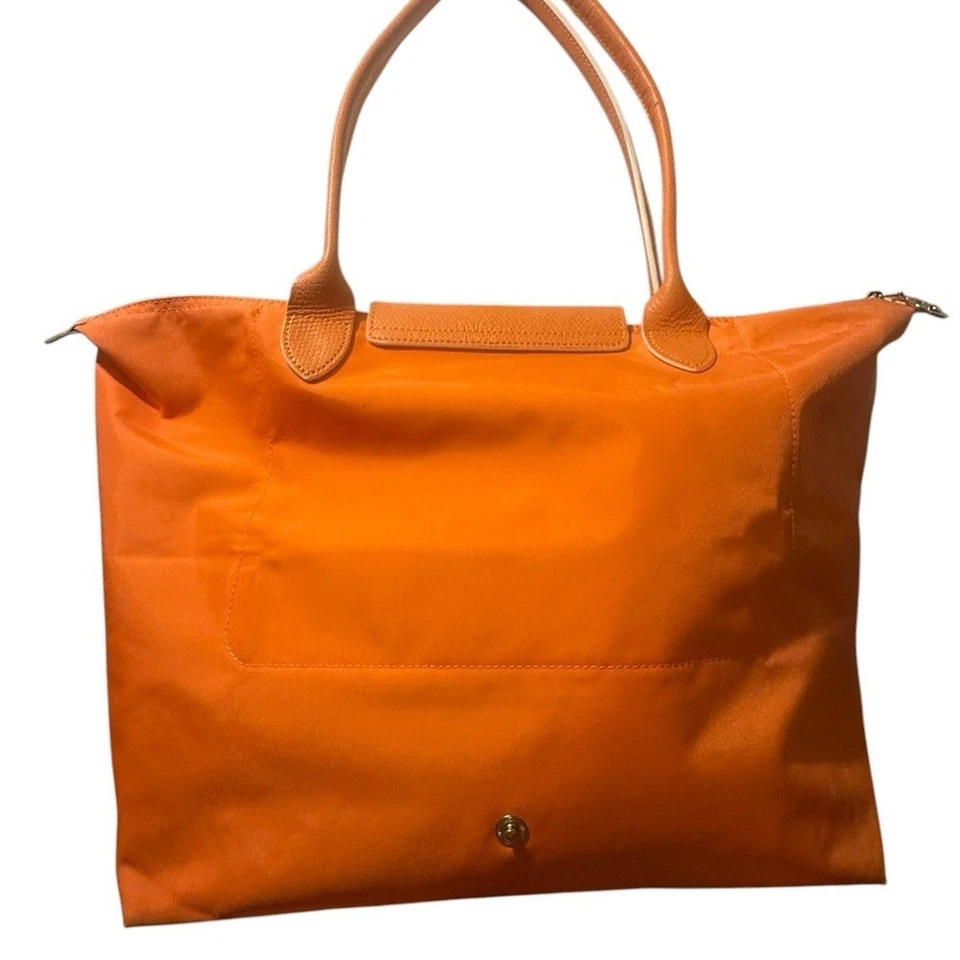 Longchamp Le Pliage Logo Orange Large Tote - Image 2 of 4