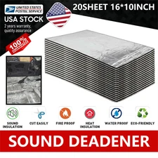 20PCS Silver 16"X10" Sound Deadener Car Heat Shield Insulation Deadening Mat