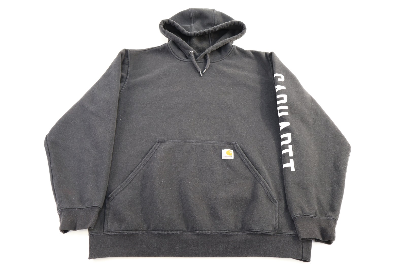 Carhartt Logo Patch Black Pullover Hoodie