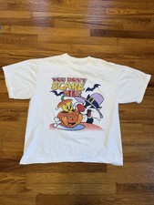 Vintage 90s Halloween Looney Tunes T-shirt, Tweety Sylvester XL 