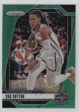 2024 Panini Prizm WNBA Green Prizm Sug Sutton #51 Rookie RC 13kb