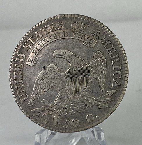 1811 Capped Bust Half Dollar Small 8 VF Details Graffiti Obverse 50C - Picture 10 of 11