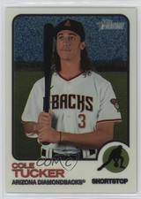 2022 Topps Heritage High Number Chrome 494/999 Cole Tucker #673 3q7