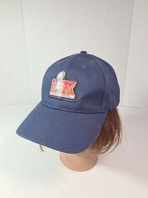 Navy Blue Super Bowl LIX Snickers Quake City Caps Cotton Hat