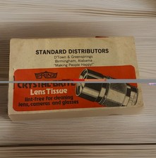 Prinz 60s Camera Lens Cleaning Tissue Paper vintage Crystal-Bright Lint Free