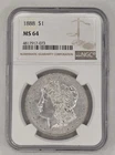 1888-P MS 64 NGC MORGAN SILVER DOLLAR