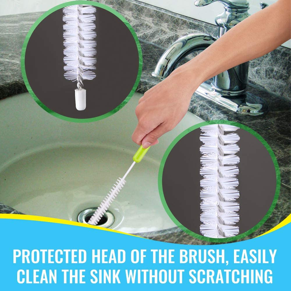 5 Pack Bottle Cleaning Brush Set Long Handle Water Bottle Tube Spout Cleaner