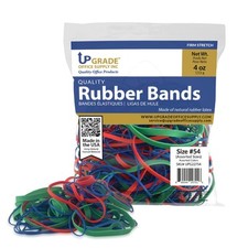 Assorted Size Rubber Bands Pack Red Blue Green 1 4 lb for Office and Crafting