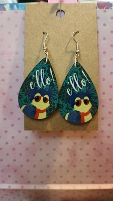 Labyrinth Wooden Teardrop Earring w/ Hypoallergenic Hooks