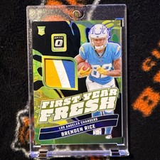 2024 Brendan Rice Dornuss Optic First Year Fresh Black Pandora Prizm Patch /25