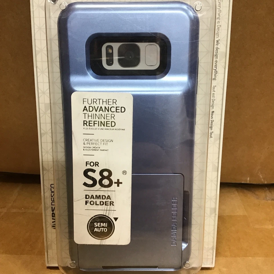 VRS Diseño Galaxy S8 Plus Carpeta Damda Tarjeta de Crédito Billetera ID Ranura Estuche P22 Foto 2 de 4