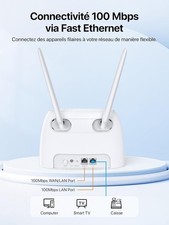 Tenda 4G07 Router 4G LTE Con SIM, Router WiFi AC1200 Dual-Band Con Slot Per Sche