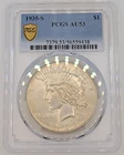 ​1935-S Silver Peace Dollar PCGS AU53 Choice Final Year Key Date San Francisco