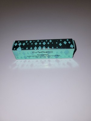 MAC Macximal Sleek Satin Lipstick -Unexpected Red - 0.1 oz / 3g - New In Box
