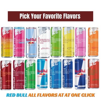 Red bull energy drinks ALL FLAVOURS Ultimate regular/limited editions All packs
