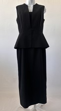 Evan-Picone Black Classic Sexy Power Dress, Sz: 6 (b57) Bodycon