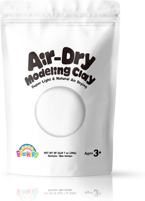 White Air Dry Clay, 7Oz Modeling Clay for Kids, Super Soft and Ultra Light Moldi