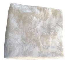 57x98" Gray/Silver Rectangle Floral Damask Cloth Tablecloth