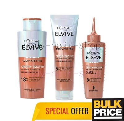 Loreal Elseve Elvive Growth Booster Anti-Haarausfall Shampoo + Serum +...