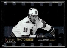2020-21 O-Pee-Chee Platinum Photo Driven Sebastian Aho Carolina Hurricanes