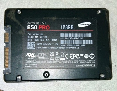 128GB SATA III Samsung SSD 850 PRO MZ-7KE128 3D NAND MLC 2.5'' Internal Hard D...