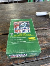 Pro Set 1990 NFL Official Card Box - 14 Cards, NFL Collectible, Playbook