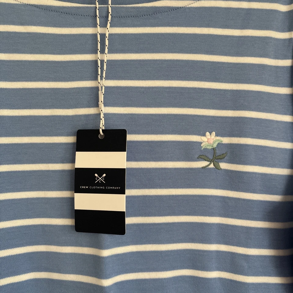 Women’s Crew Clothing~Ultimate Breton Top Blue & White Stripe~Size 16 Brand New - Image 2 of 4