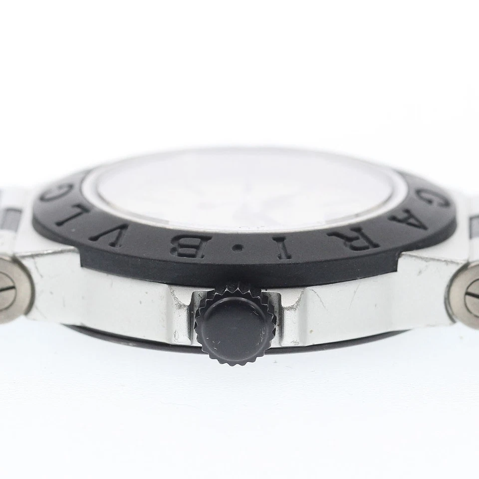 Reloj de cuarzo para dama BVLGARI aluminio AL29TA fecha esfera plateada_886453 Foto 3 de 4